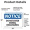 Signmission Do Not Enter Animal Enclosures OSHA Notice Sign, Vinyl Decal, 24in W x 18in L, 2PK OS-2PACK-NS-D-1824-L-11156 - alternate 2